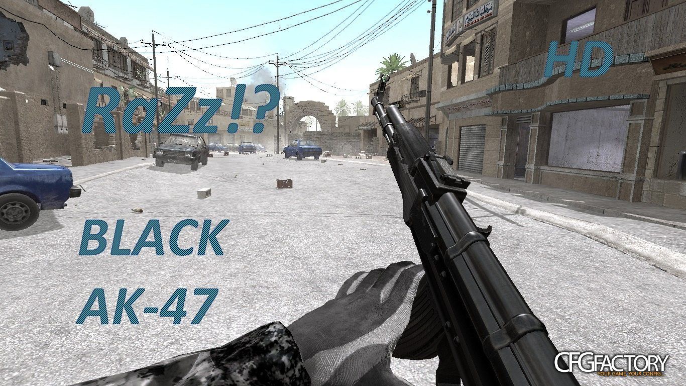 Black HD AK-47 download - CFGFactory