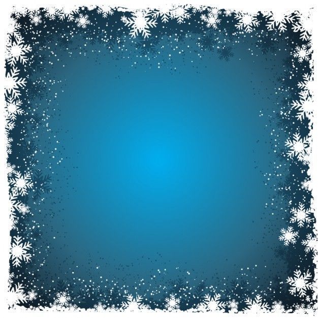 Winter background with snowflakes in borders Vector | Free Download
