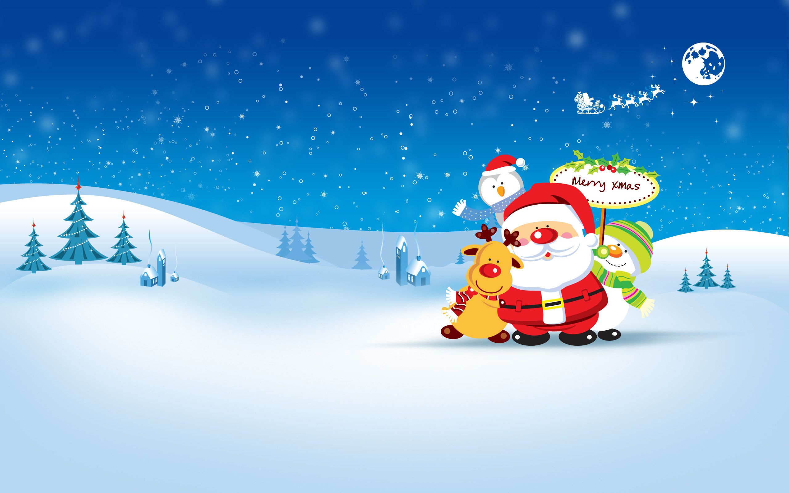 3624) Merry Christmas Desktop Background Wallpaper - WalOps.com
