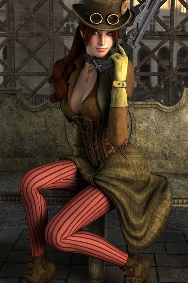 Steampunk Girl Outfit IPhone 6 Plus Hd Wallpaper - HD Mobile ...