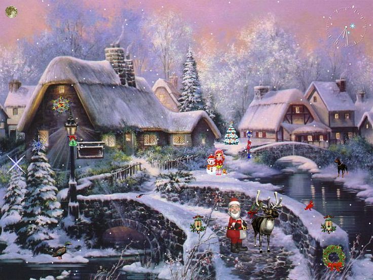 Animated Christmas Backgrounds Christmas Desktop Wallpapers