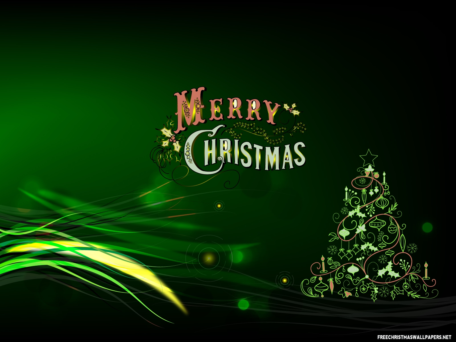 IRBOB SEVENFOLD: Green Merry Christmas wallpaper
