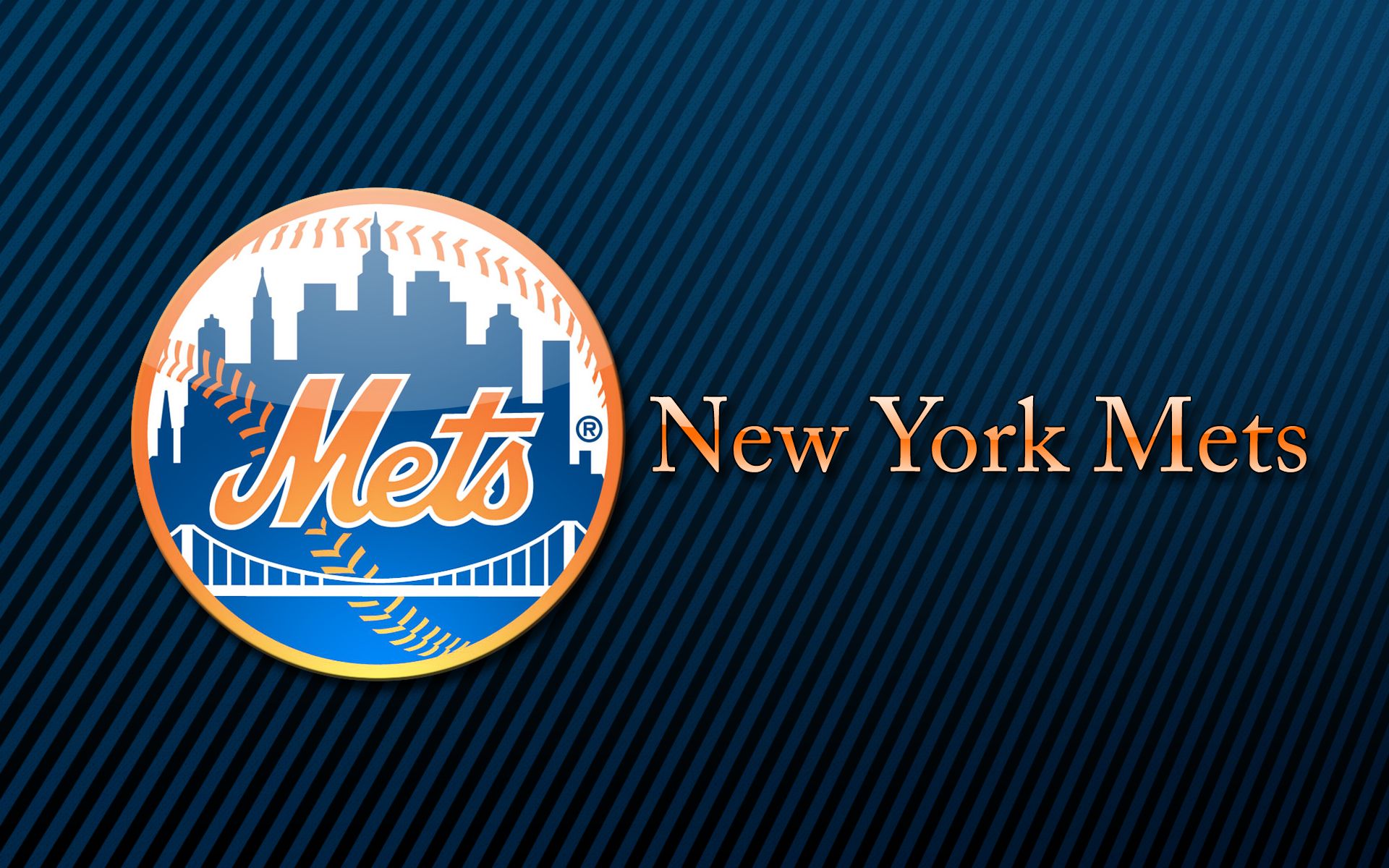 New York Mets orange logo desktop wallpaper 855