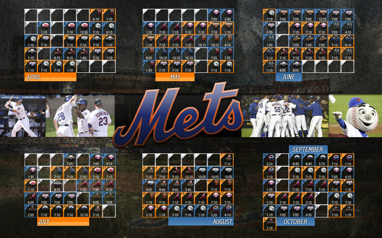 New York Mets - General - Mets Schedule Wallpaper