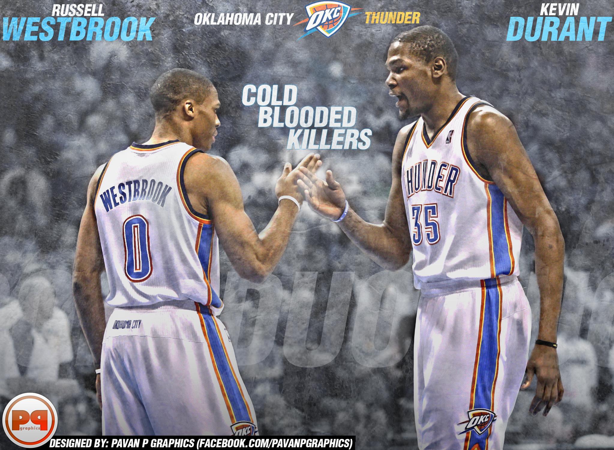 Kevin Durant And Russell Westbrook 2015 Wallpaper Download Free ...