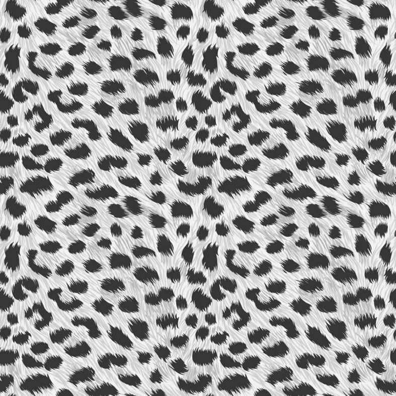 Decor Supplies Black / White - FD30685 - Furs - Leopard Cheetah