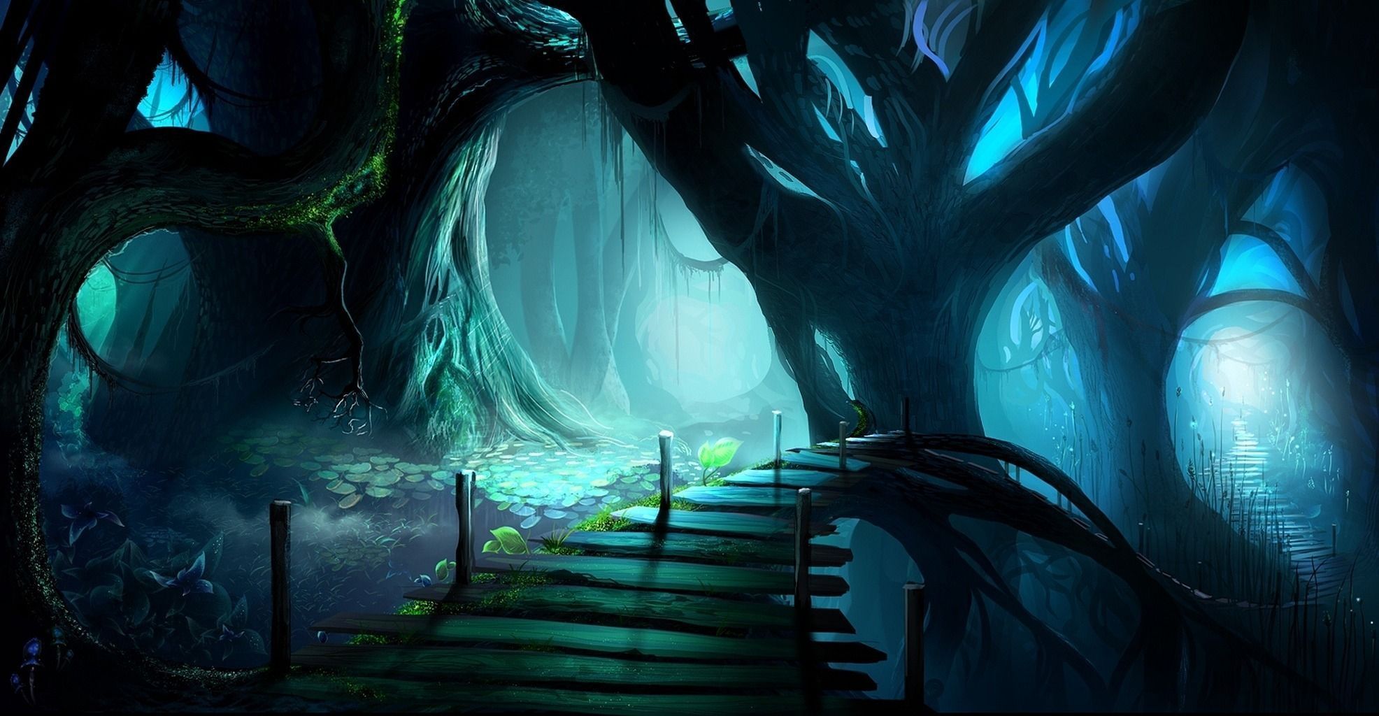 30 fantasy forest wallpaper pictures