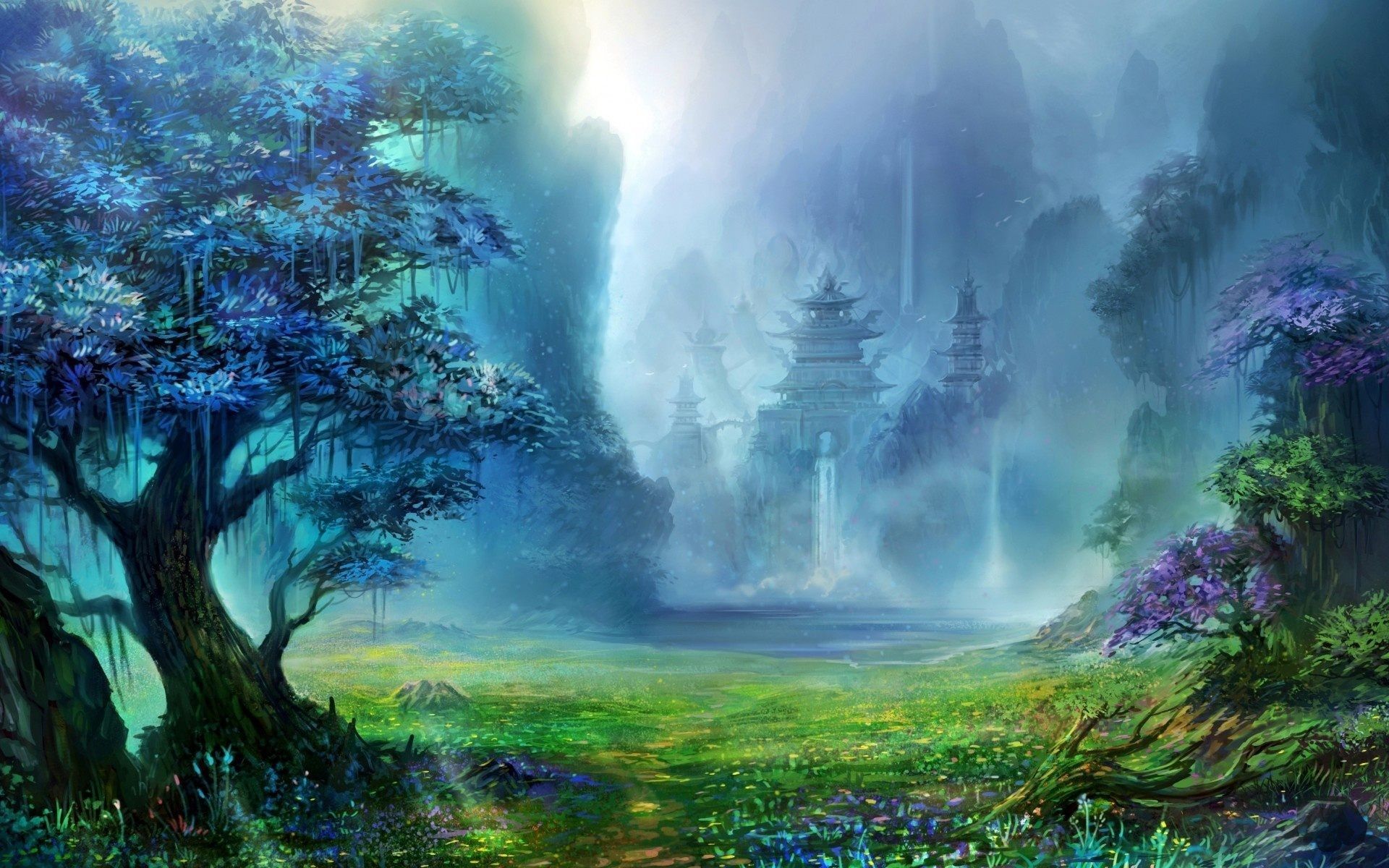 Fantasy Forest Painting Wallpaper For Desktop, PC & Mobile