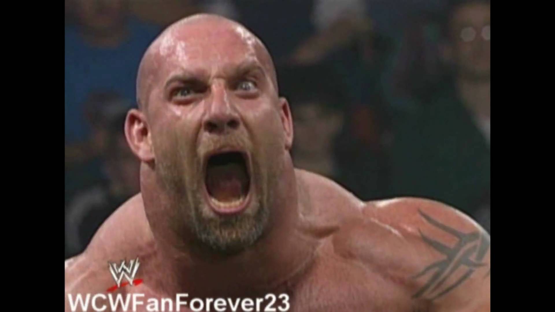 Several images of an angry Bill Goldberg (WCW/WWE) and his fuckin ...