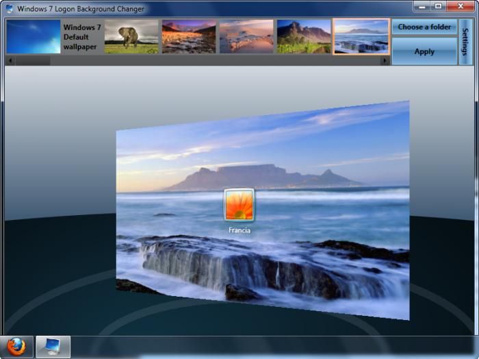 Windows 7 Logon Background Changer - Download