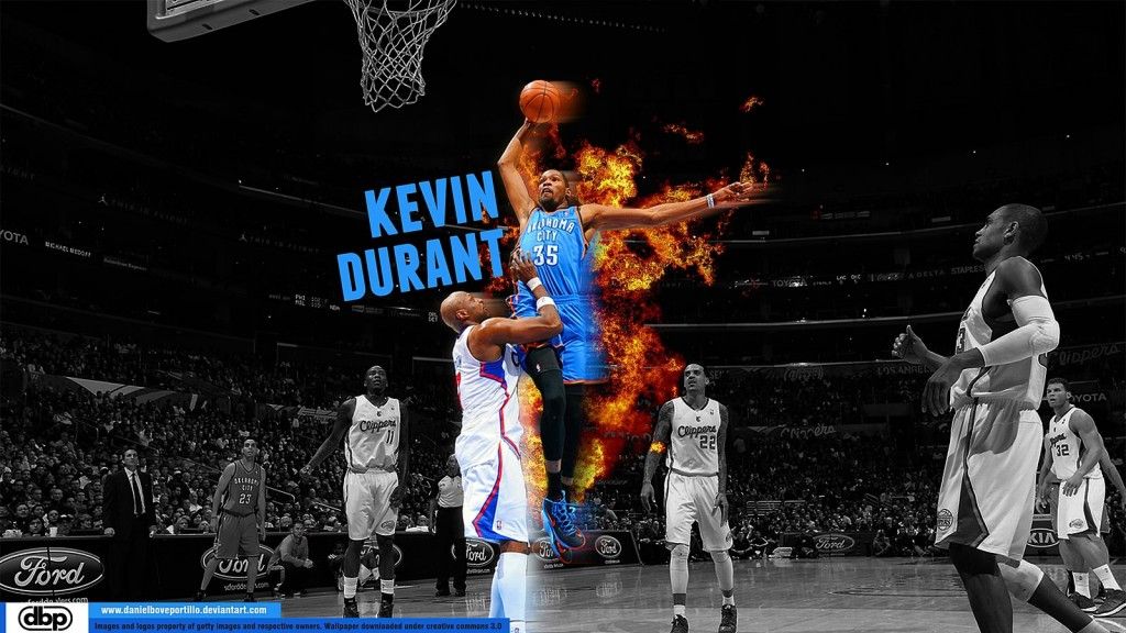 Kevin Durant Dunking HD Wallpaper | Sports Wallpapers