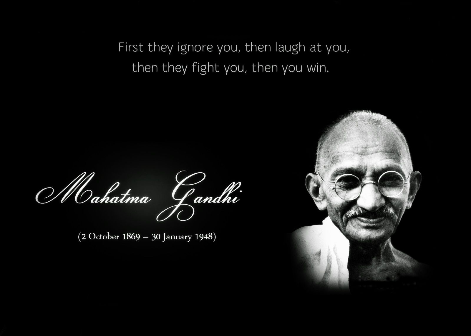 Awesome Quotes Mohandas Karamchand Gandhi Wall #102 Wallpaper ...