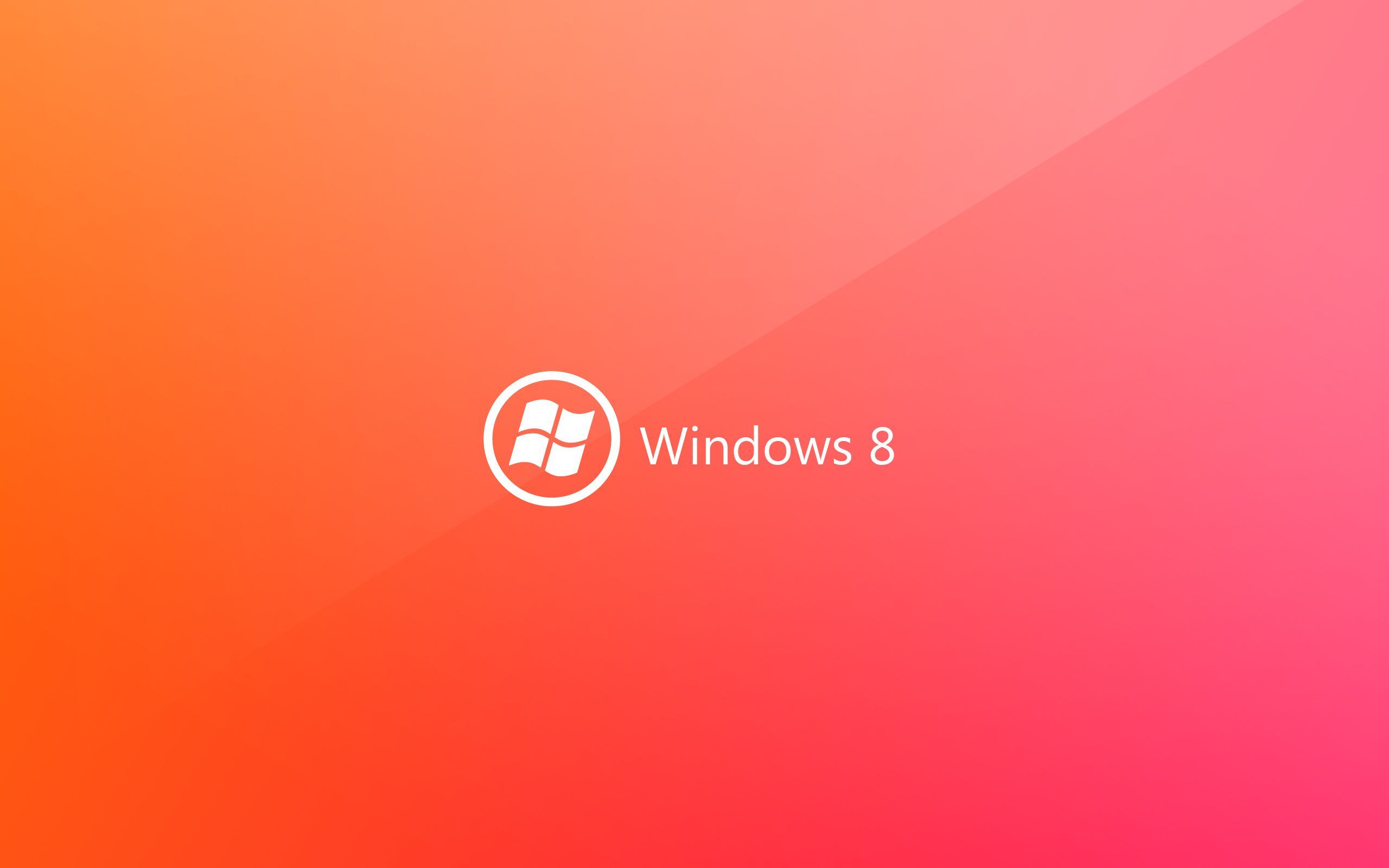 Windows 8 Orange wide - New HD Wallpapers