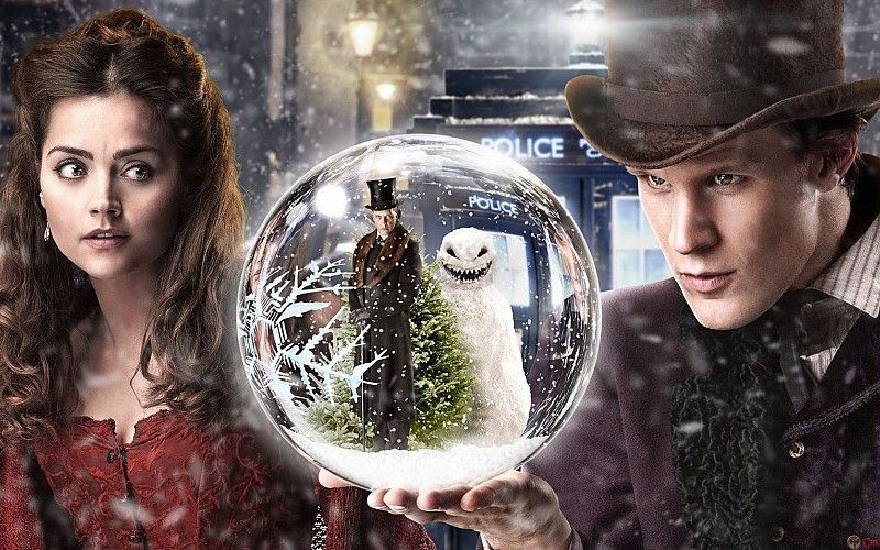Doctor Who Snowball Snow Winter Tardis Jenna-Louise Coleman Matt ...