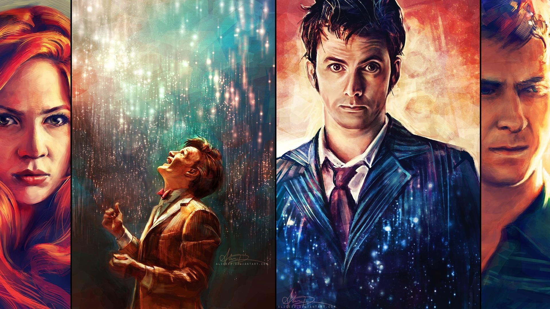 Doctor Who The Doctor Artwork Paintings David Tennant Matt Smith ...