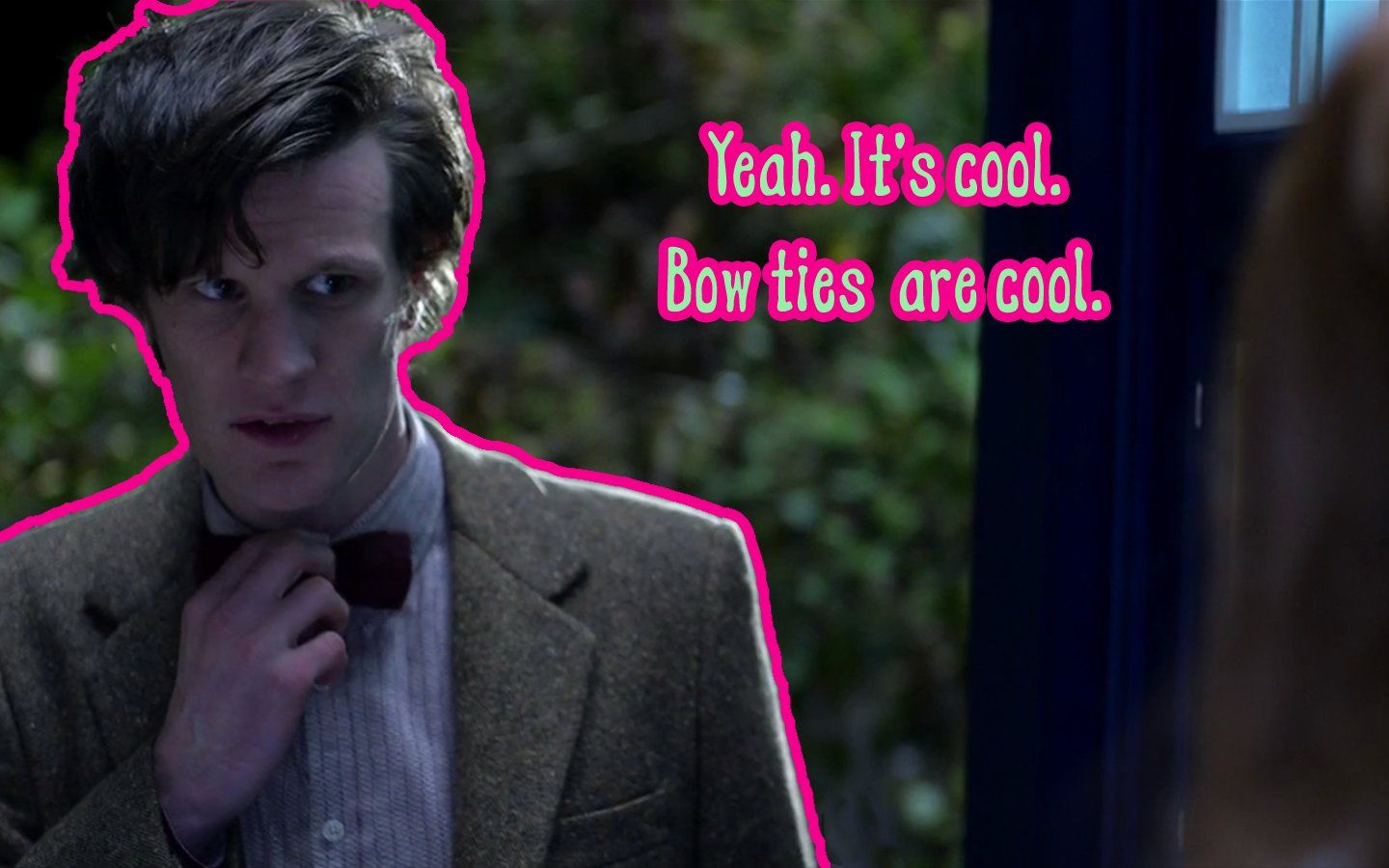 Matt Smith Eleventh Doctor Doctor Who bowtie wallpaper | 1440x900 ...