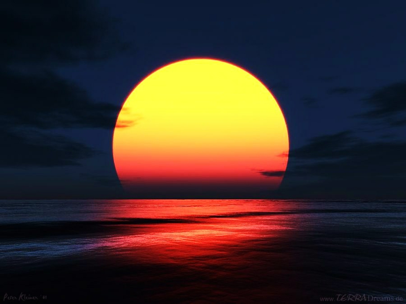 golden red Ultimate sunset – Nature Sunsets HD Desktop Wallpaper