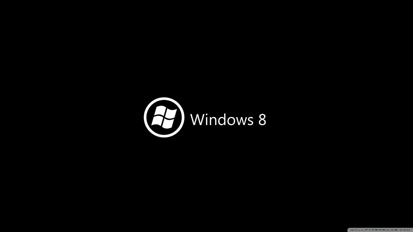 Windows 8 On Black HD desktop wallpaper : High Definition ...