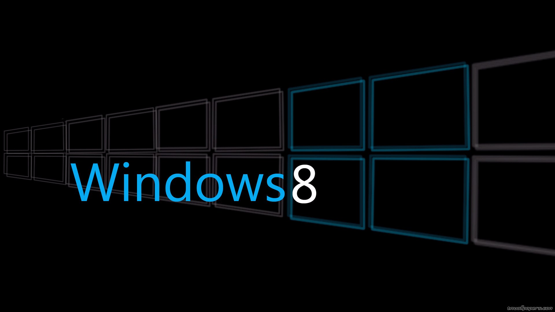 windows 8 logo black background