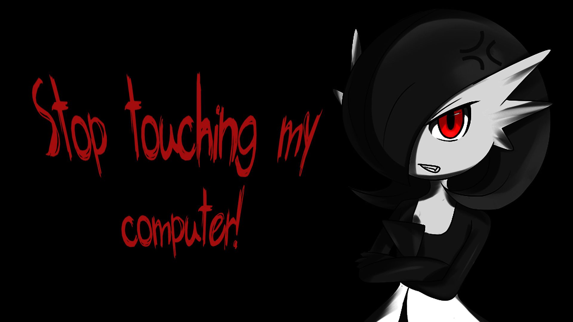 Dont touch my computer Guardevoir by Fimbulknight on DeviantArt