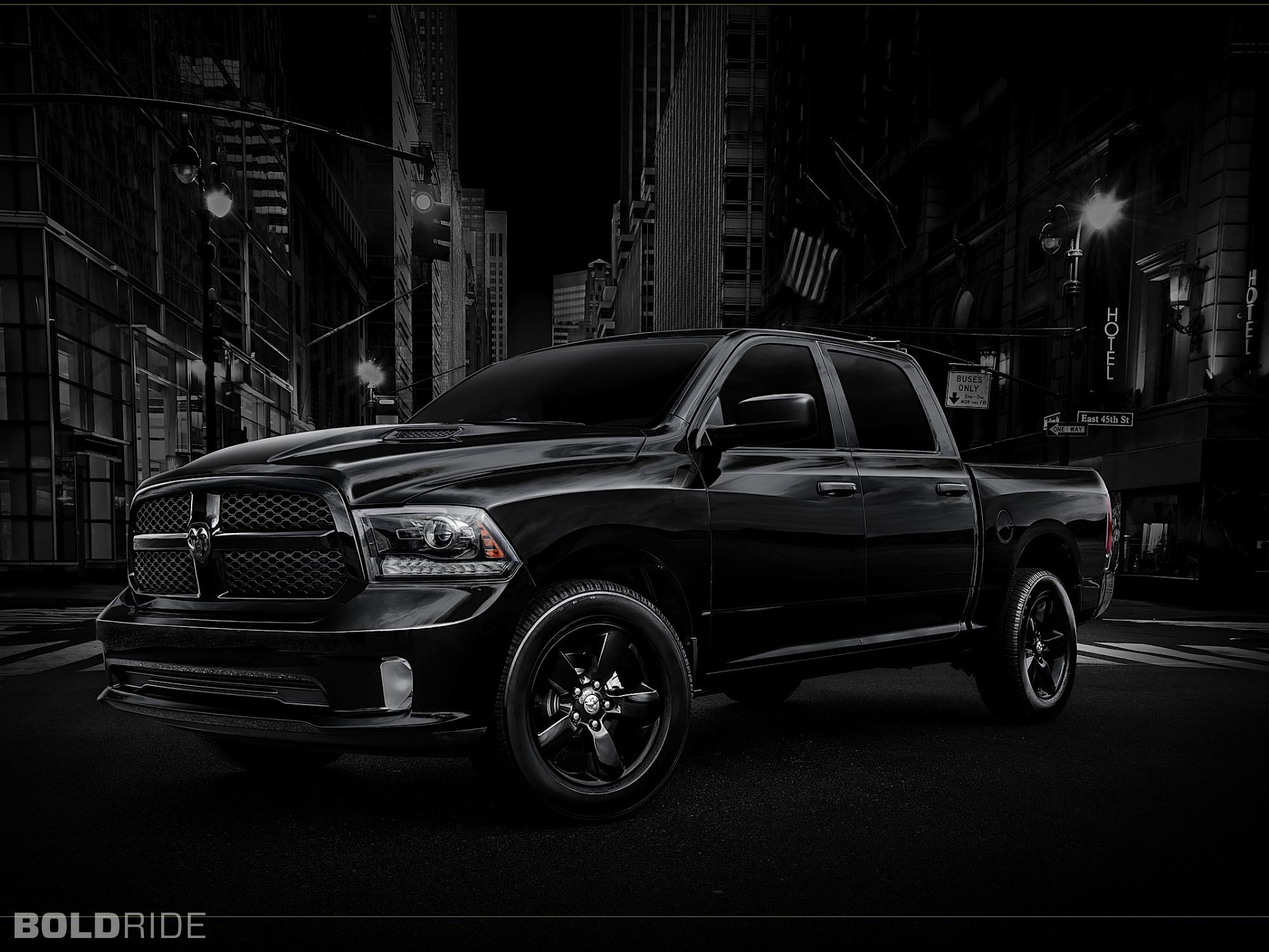2013 Dodge Ram 1500 Black Express pickup supertruck truck f muscle ...