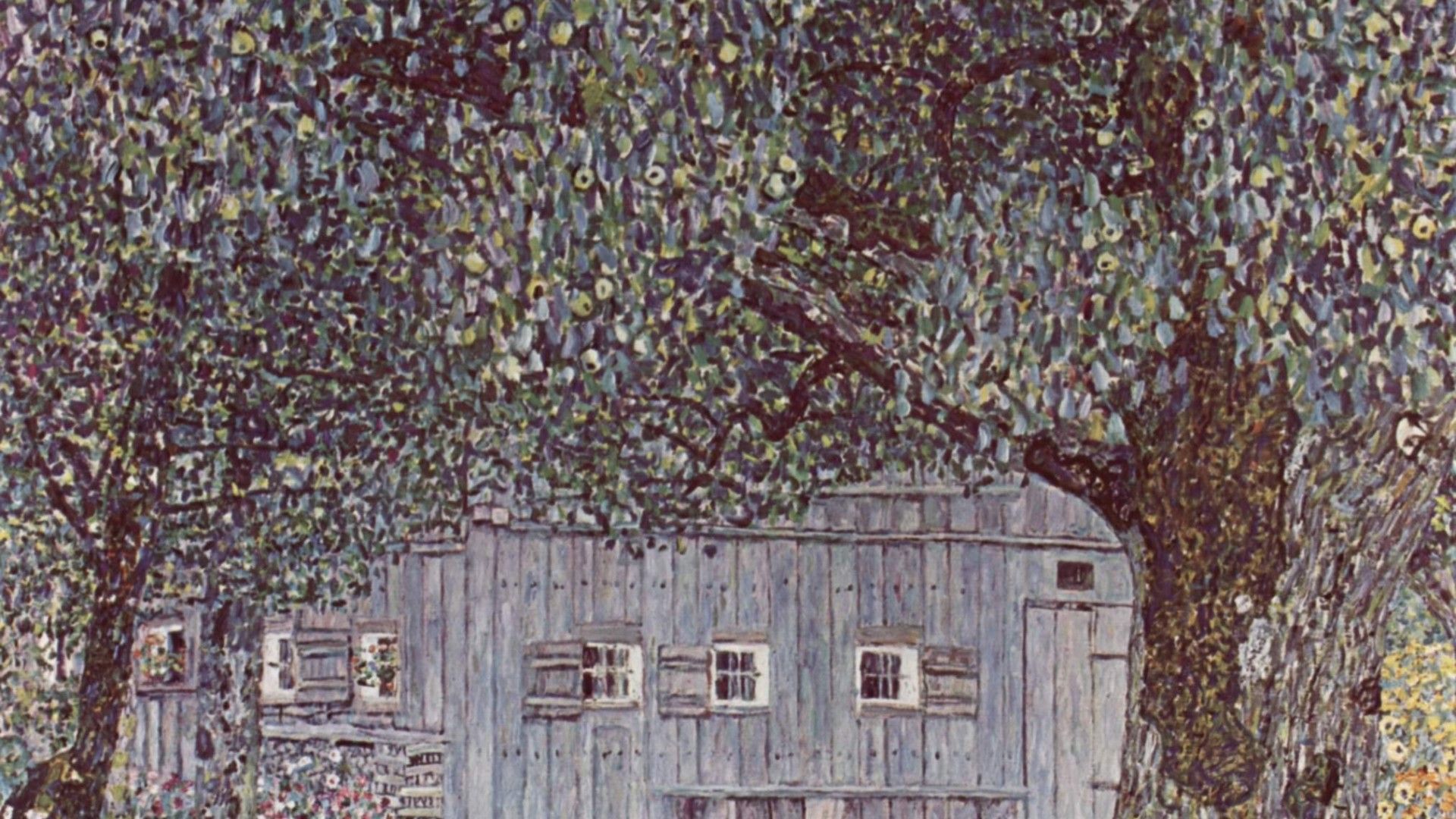 Painting of Gustav Klimt - Cabin in the woods wallpapers and ...