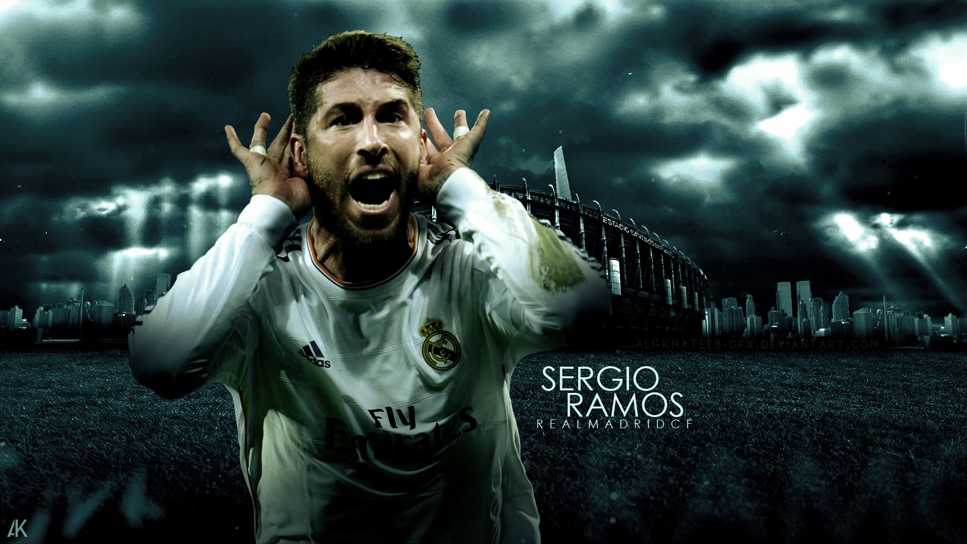 Sergio Ramos ( Real Madrid C.F. ) 2014/15 by Ali-Khateeb-gfx on ...