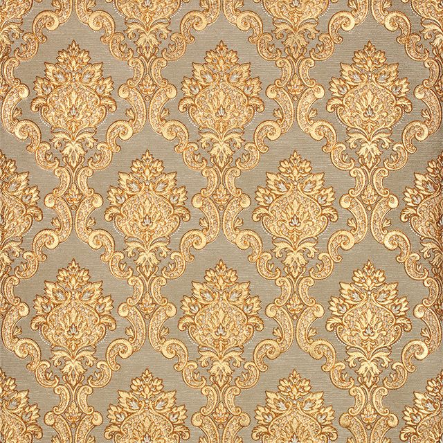 3D Gold Luxury Wallpaper 3D Damascus Mural Wall Paper Roll Living ...