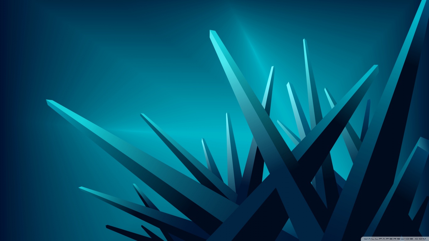 Blue 3D Crystals HD desktop wallpaper : High Definition ...