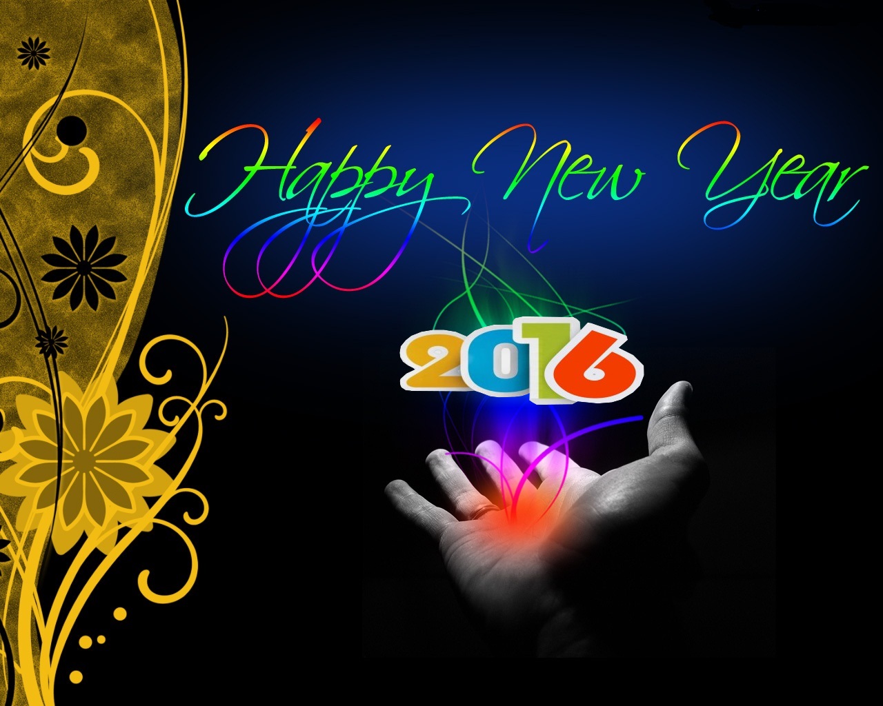 Happy new year wallpaper for 2016