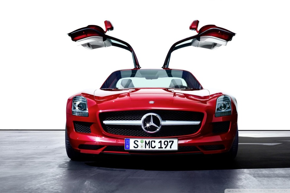 Mercedes Benz SLS AMG Gullwing 2011 HD desktop wallpaper