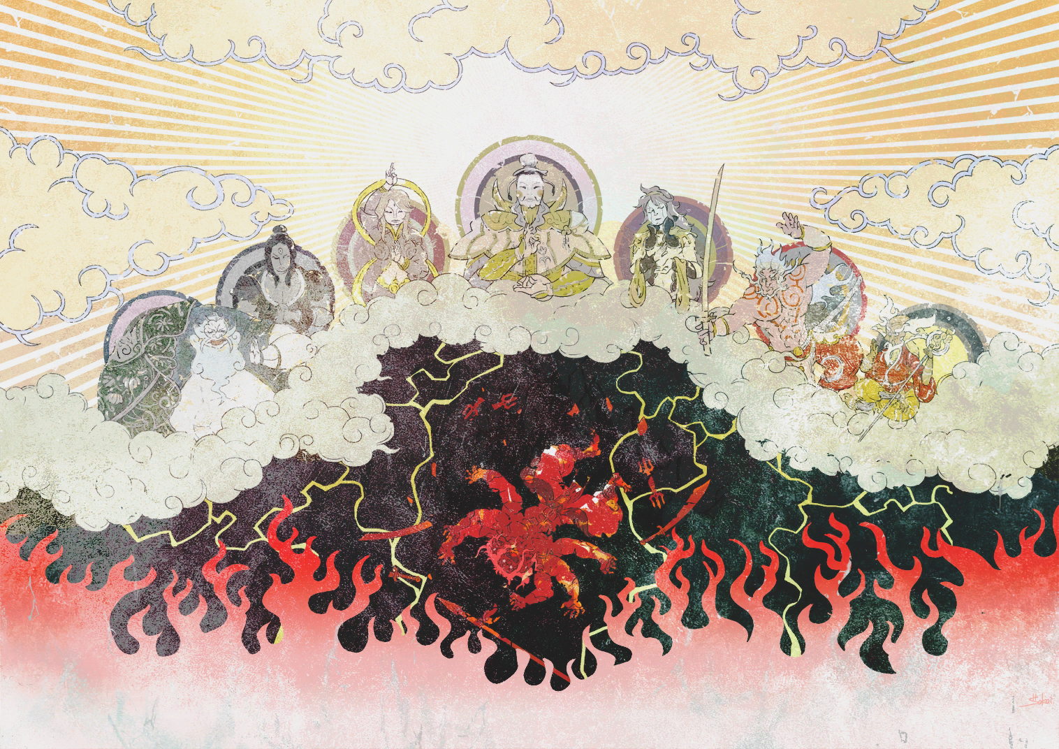 Asura's Wrath Asura Concept Art V1 by sidneymadmax on DeviantArt