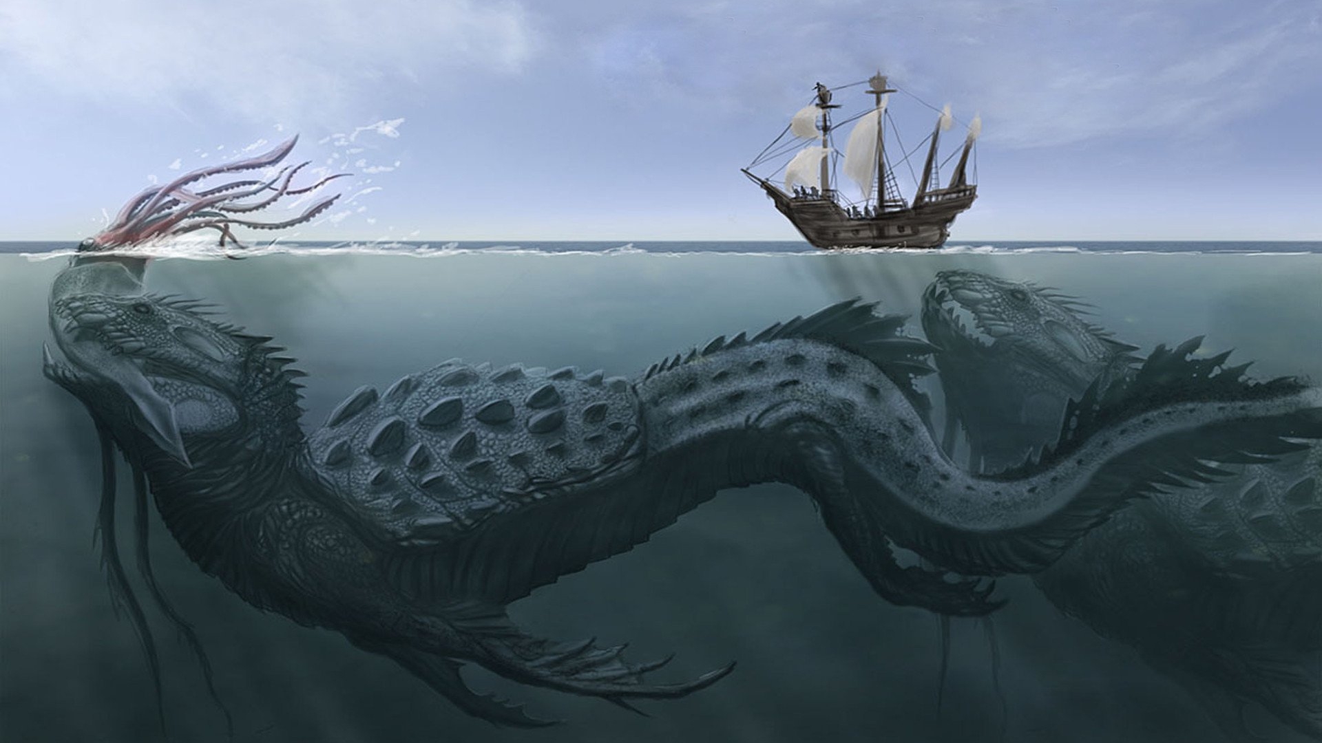 116 Sea Monster HD Wallpapers Backgrounds - Wallpaper Abyss