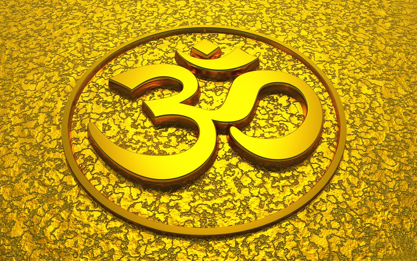 Om om gold hindi symbol, mobile, god, free – Widescreen Wallpaper