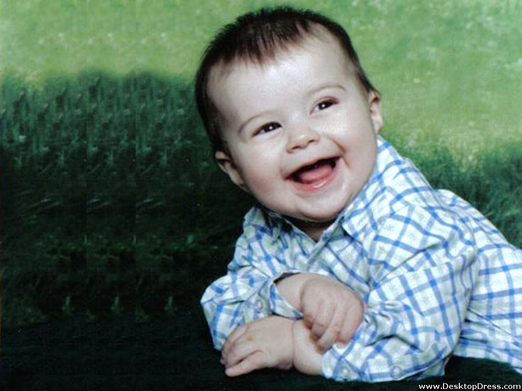 Desktop Wallpapers » Babies Backgrounds » Cute Boy Laughing » www ...