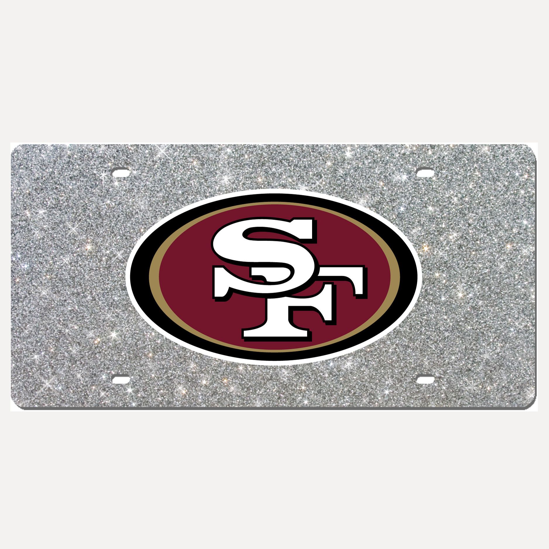 San Francisco 49ers Laser Tag Glitter Background / 4 pack