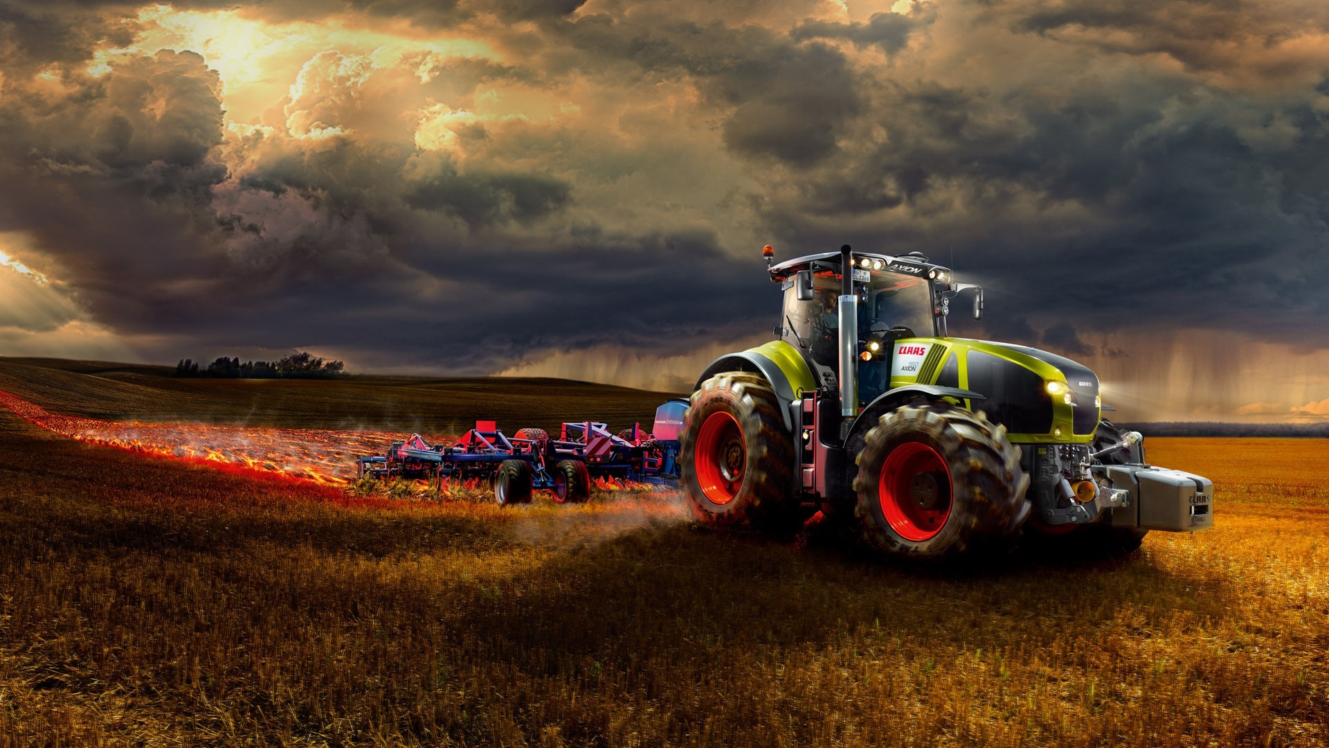 Farm tractor wallpaper | AllWallpaper.in #10045 | PC | en