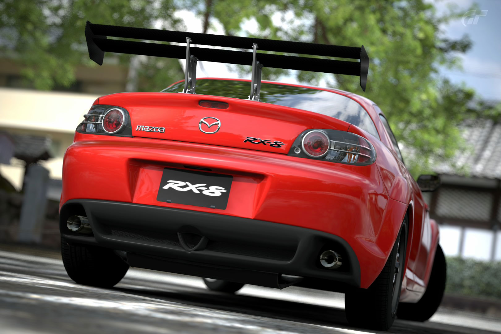 Free Wallpapers - Mazda RX 8 - Back Side Wallpaper Chainimage