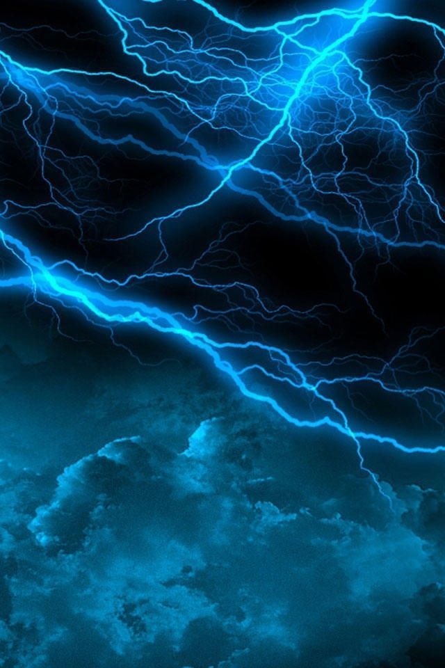Nature Lightning Scenery Iphone 4s Wallpapers Free 640x960 Hd ...