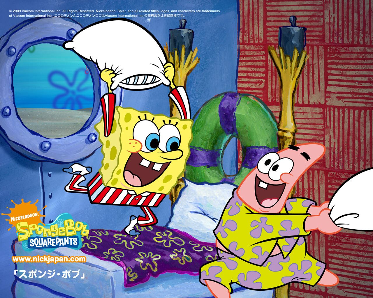 Pillow Fight - Spongebob Squarepants Wallpaper (11560360) - Fanpop