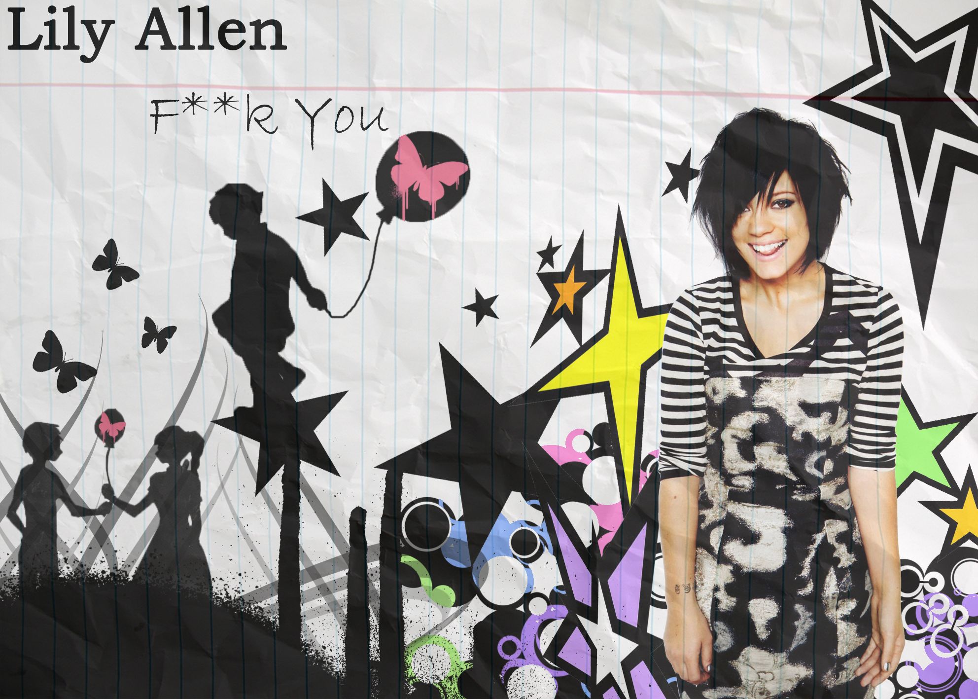 Lily Allen FUCK YOU Wallpaper - Lily Allen Photo 11905883 - Fanpop