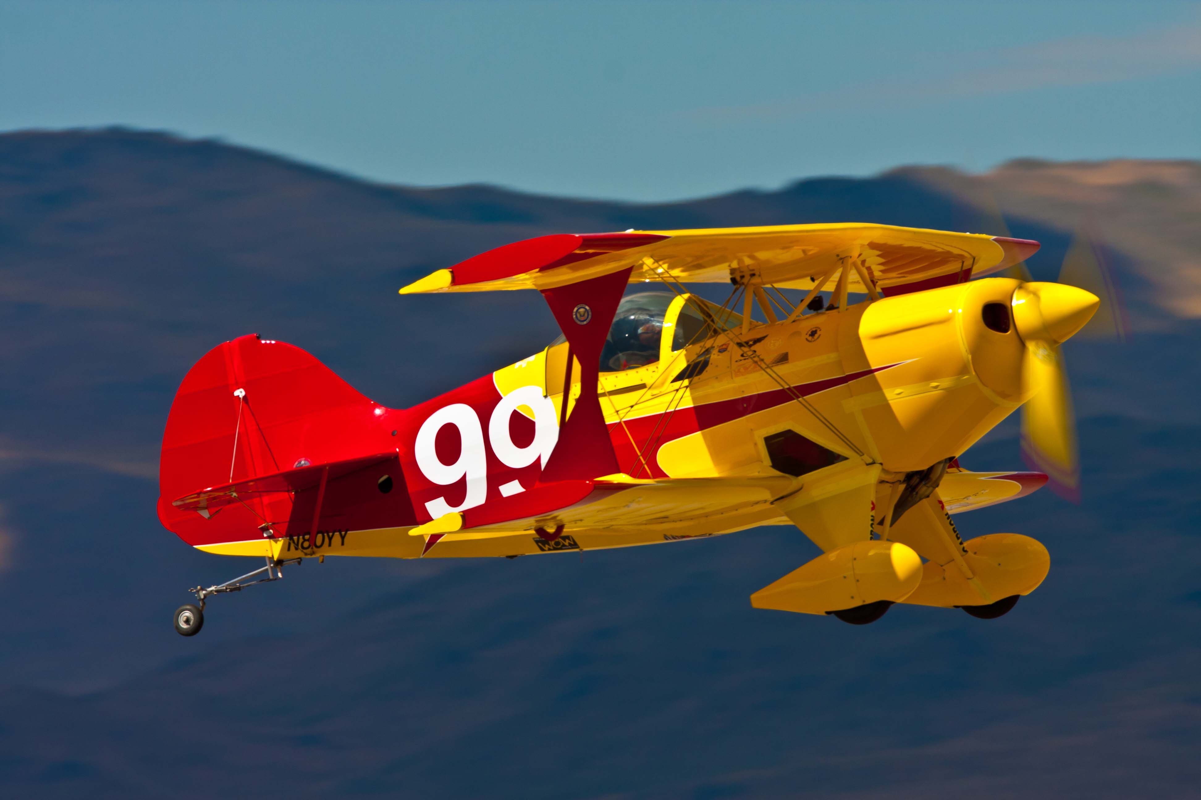 Biplane airplane plane aircraft race racing wallpaper 3888x2592