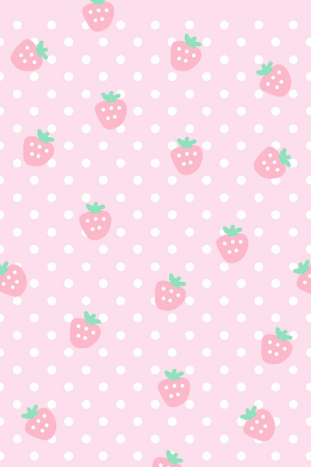 Strawberry Dots Wallpaper — Crafthubs