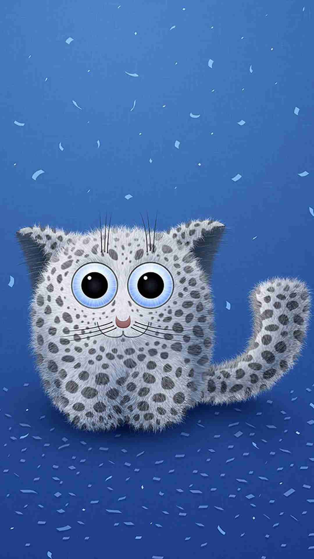 Cute Cartoon Polka Dot Cat iphone 6 Plus Wallpaper - Kitty ...
