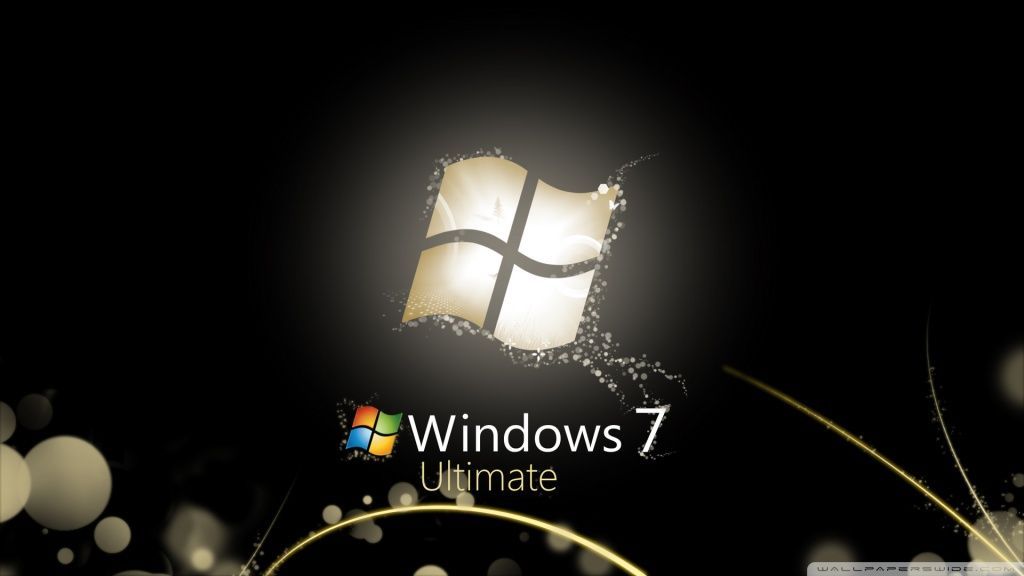 Windows 7 Ultimate Bright Black HD desktop wallpaper : Widescreen ...
