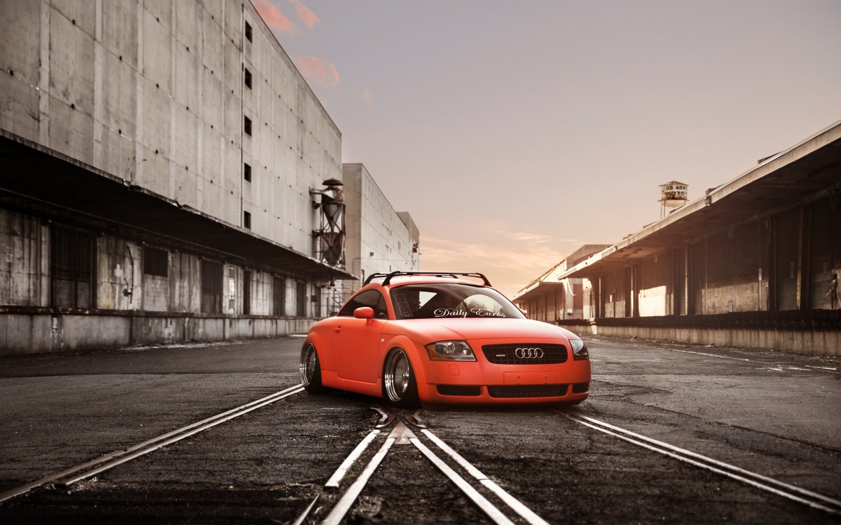 Audi TT Orange Car Wheels Tuning HD Wallpaper - FreeWallsUp