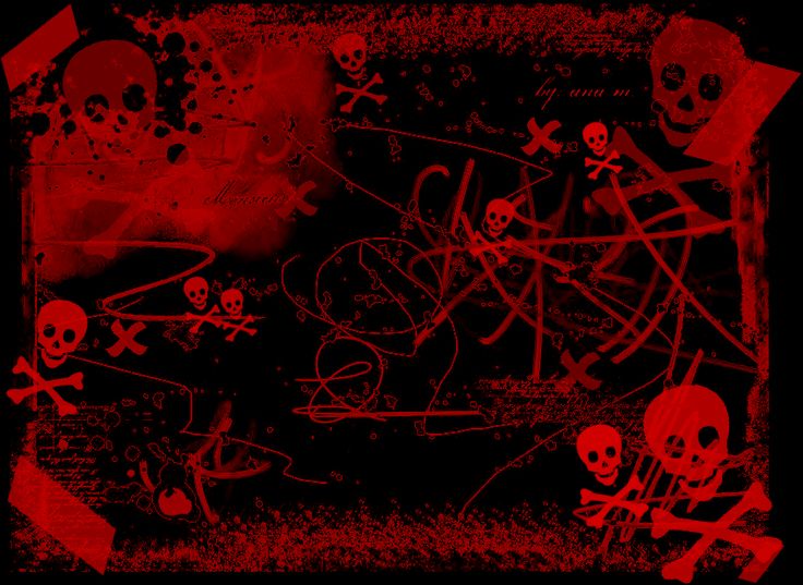 Red And Black Skull Wallpapers