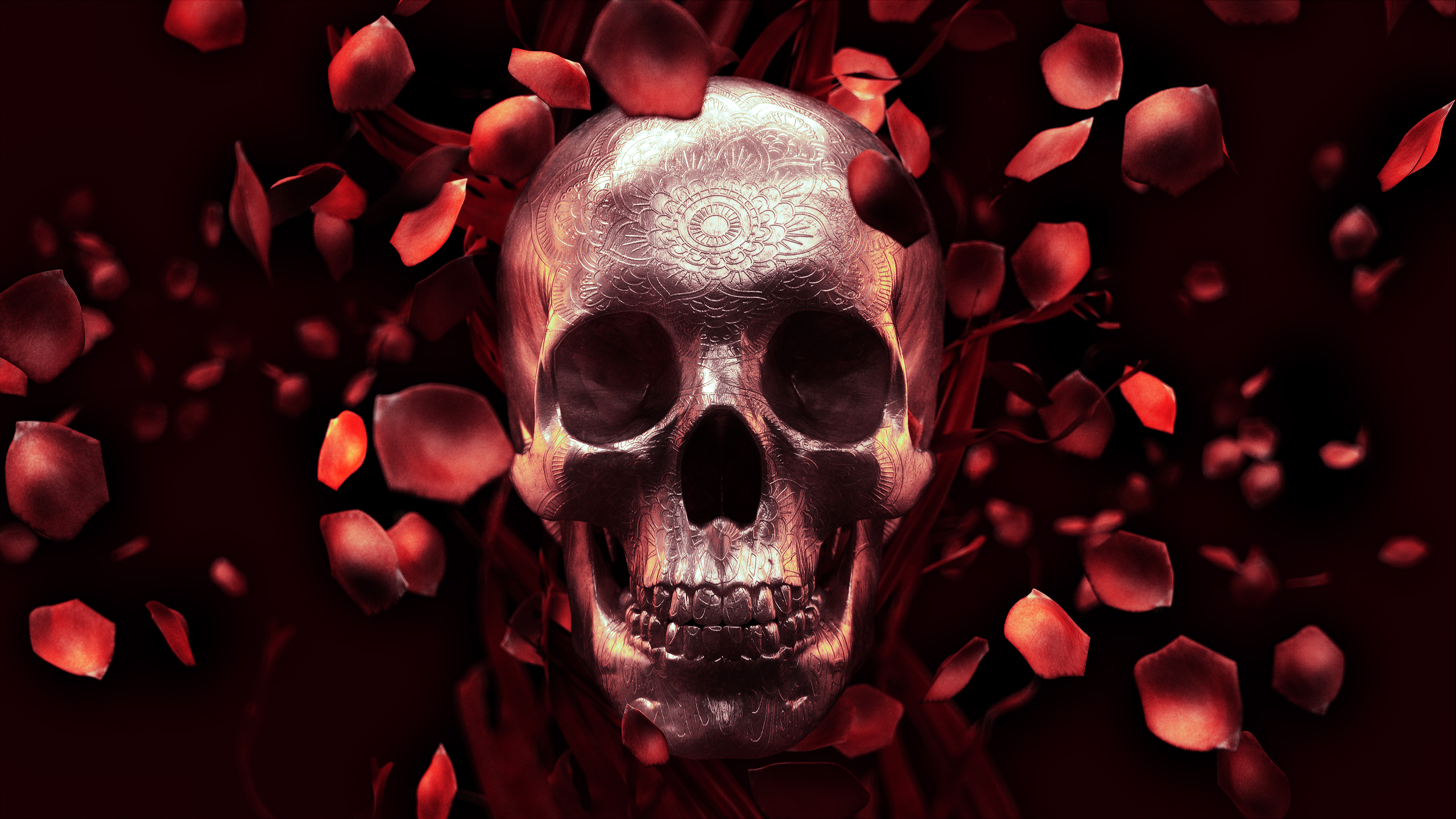 Skull And Roses Wallpaper High Quality Resolution #901 • Other at ...