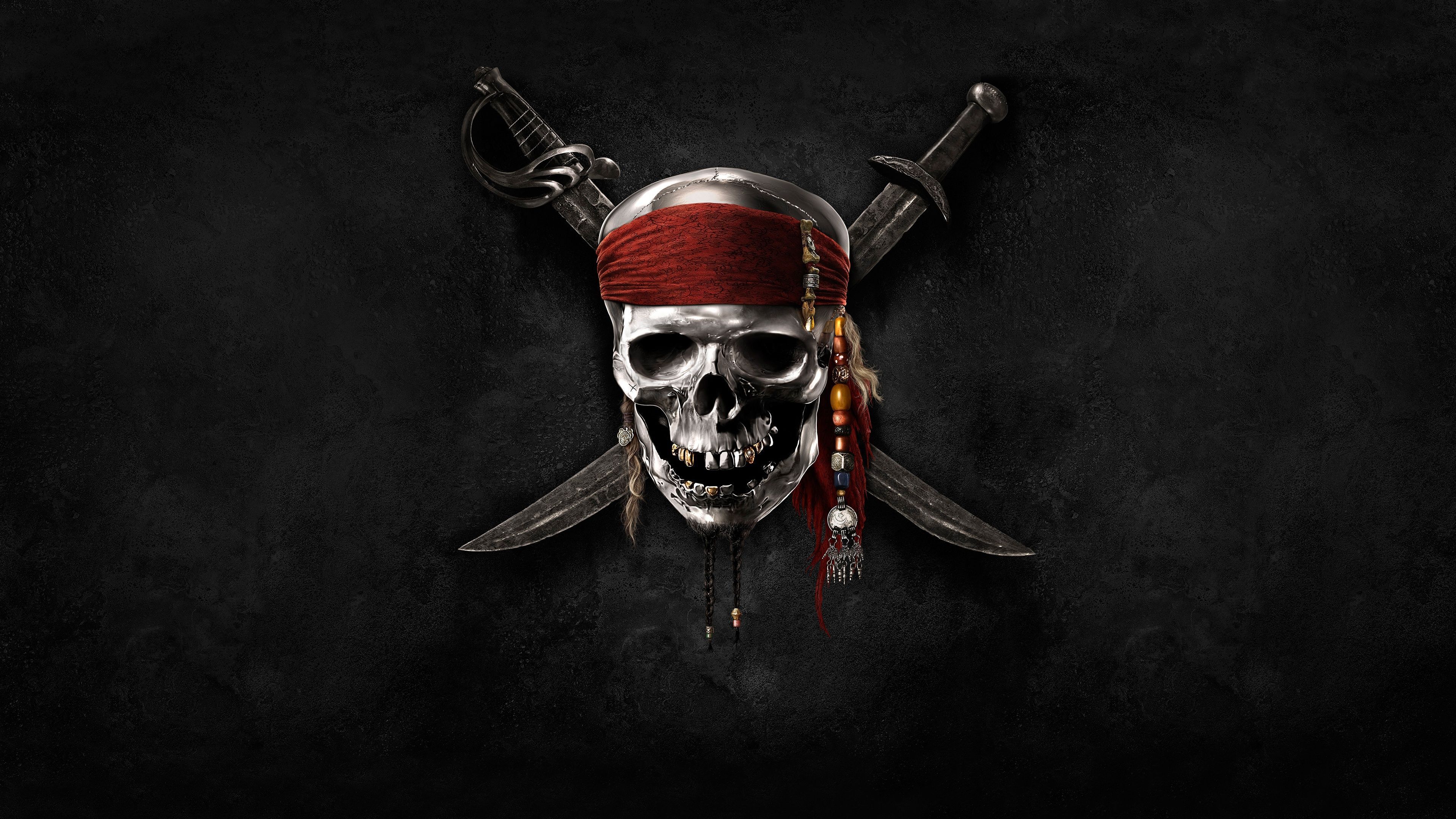 HD Background Pirates Logo Pirates of the Caribbean Skull Knife ...