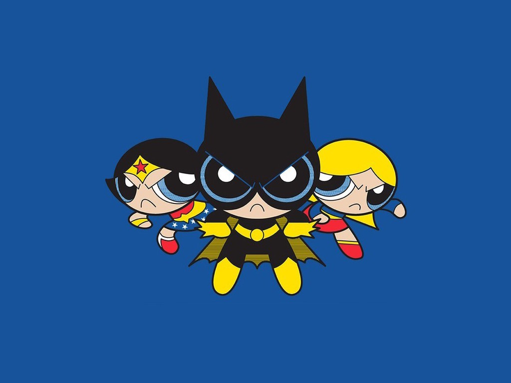 Dc powerpuff girls batgirl supergirl wonder woman wallpaper ...
